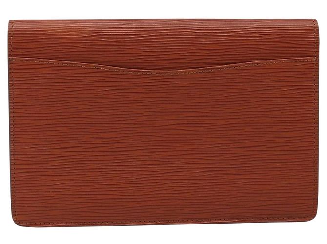 LOUIS VUITTON Clutch Montaigne 23 Epi Marrone M52663 LV Auth bs33790 - vista 2