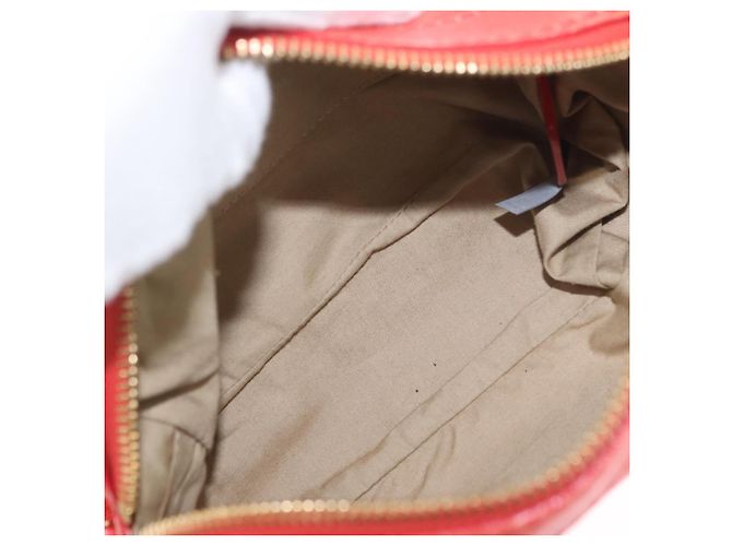 Chloé Chloe Schultertasche Leder 2-in-1 Rot Gold Auth BA10876 Golden - Ansicht 10