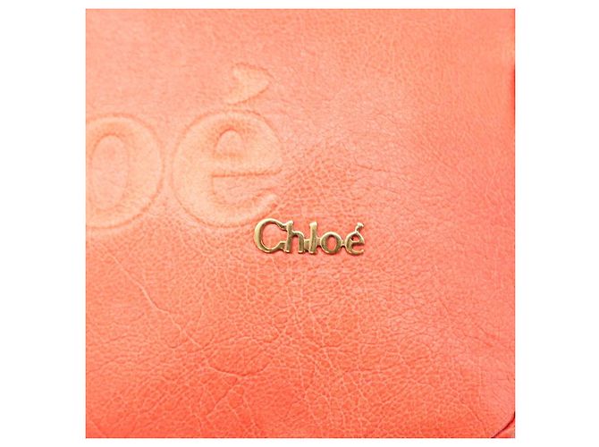 Chloé Chloe Schultertasche Leder 2-in-1 Rot Gold Auth BA10876 Golden - Ansicht 21