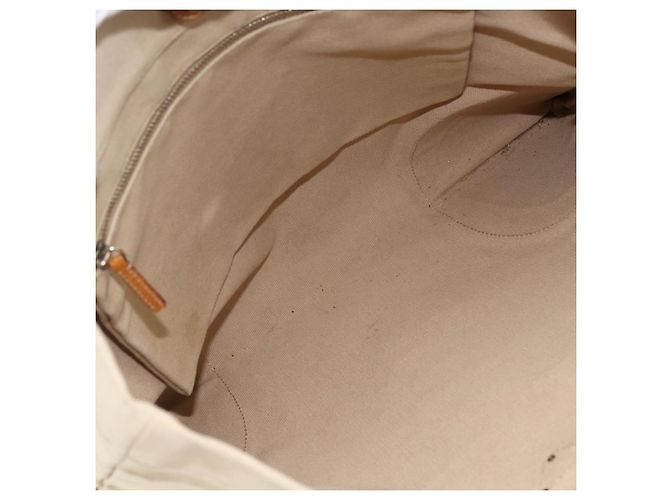PRADA Tote Bag aus Canvas Beige Silber Authentisch bs33740 - Ansicht 10