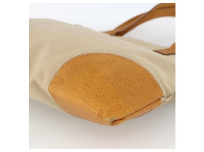 PRADA Tote Bag aus Canvas Beige Silber Authentisch bs33740 - Ansicht 15