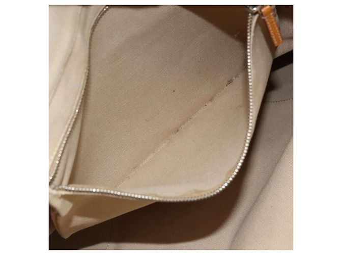PRADA Tote Bag aus Canvas Beige Silber Authentisch bs33740 - Ansicht 21