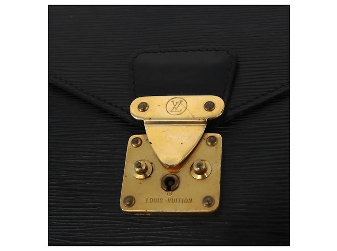 LOUIS VUITTON Epi Porta Documenti Sénatur Briefcase Nera M54452 Auth 172361 Nero - vista 8