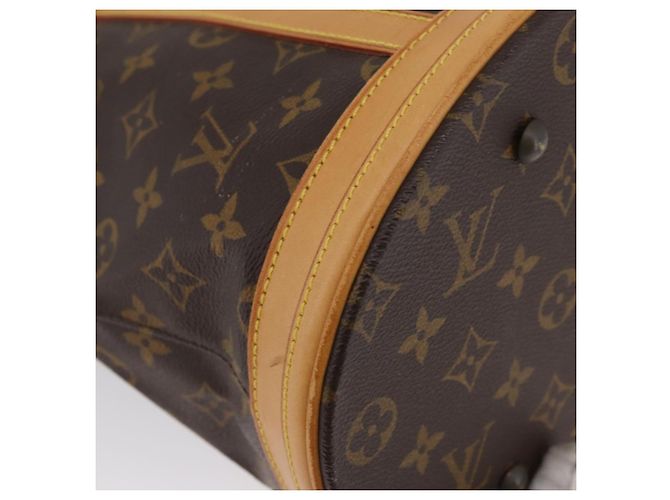 LOUIS VUITTON Borsa a Spalla Monogram Bucket GM M42236 LV Auth BA10992 Monogramma - vista 9