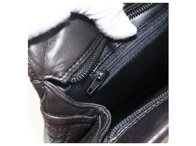 BALLY Borsa a Spalla con Catena Pelle Nera Oro Auth LNZ543 Nero D'oro - vista 20
