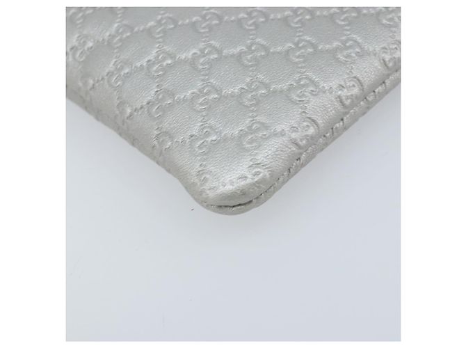 Pochette in pelle Guccissima Micro GG Canvas Gucci Argento 281982 Auth 173400V - vista 14