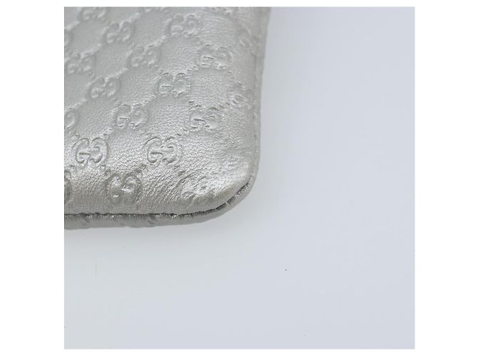 Pochette in pelle Guccissima Micro GG Canvas Gucci Argento 281982 Auth 173400V - vista 15
