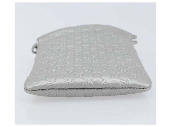 Pochette in pelle Guccissima Micro GG Canvas Gucci Argento 281982 Auth 173400V - vista 6
