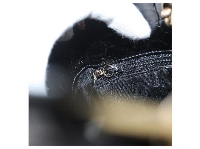 Borsa a mano in pelle Salvatore Ferragamo 2way Nera Oro Auth ka3030 Nero D'oro - vista 21