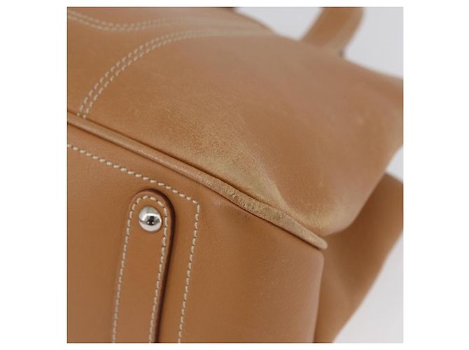 Borsa a mano Salvatore Ferragamo in pelle beige argento Auth BA11228 - vista 14