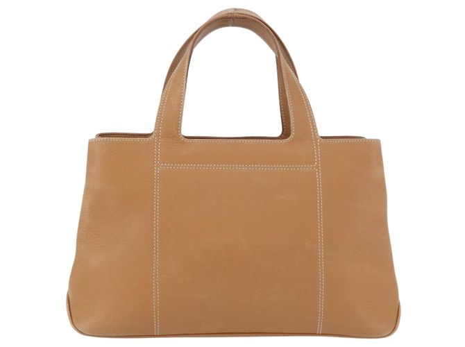 Borsa a mano Salvatore Ferragamo in pelle beige argento Auth BA11228 - vista 2