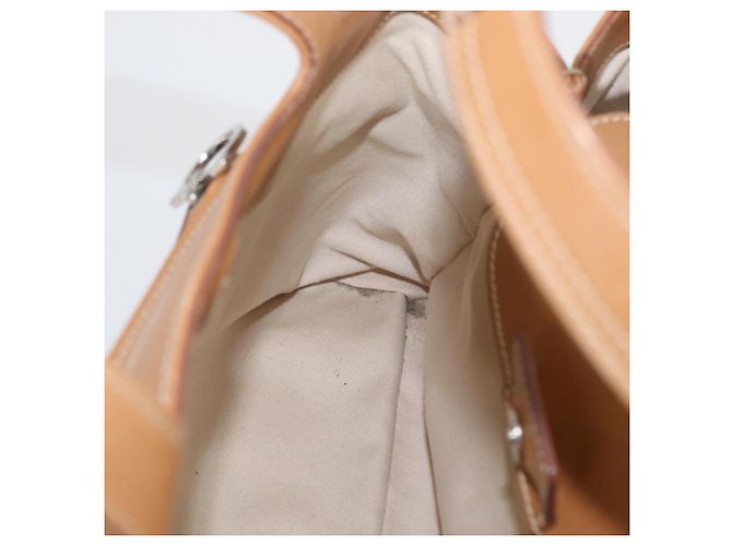 Borsa a mano Salvatore Ferragamo in pelle beige argento Auth BA11228 - vista 22