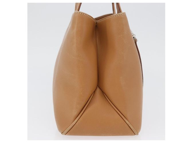 Borsa a mano Salvatore Ferragamo in pelle beige argento Auth BA11228 - vista 4