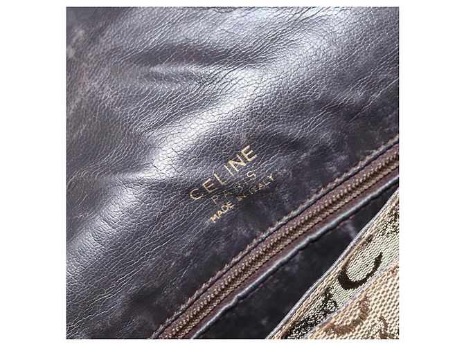 Céline Borsa a Spalla Celine C Sulky in Tela Beige Oro Auth gh1822 D'oro - vista 20