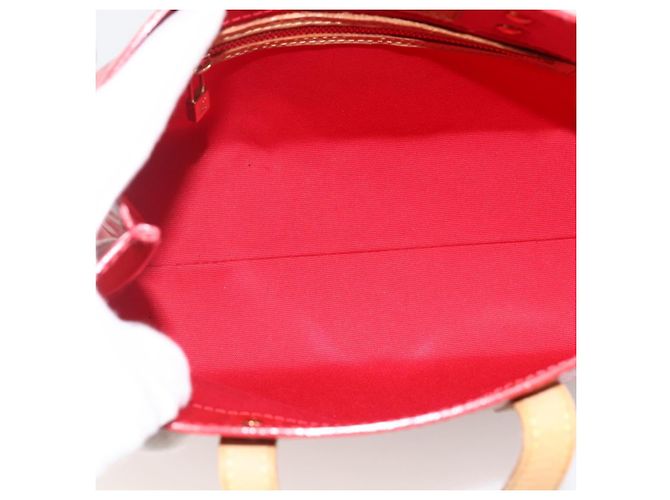 LOUIS VUITTON Monogram Vernis Reade PM Borsa a Mano Rossa M91088 LV Auth BA11260 Rosso - vista 11
