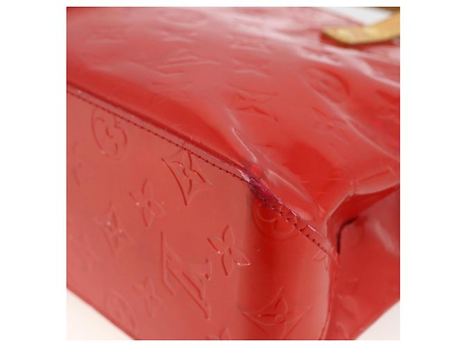 LOUIS VUITTON Monogram Vernis Reade PM Borsa a Mano Rossa M91088 LV Auth BA11260 Rosso - vista 15