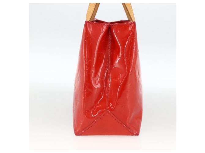 LOUIS VUITTON Monogram Vernis Reade PM Borsa a Mano Rossa M91088 LV Auth BA11260 Rosso - vista 4