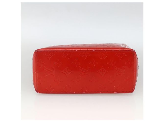 LOUIS VUITTON Monogram Vernis Reade PM Borsa a Mano Rossa M91088 LV Auth BA11260 Rosso - vista 5