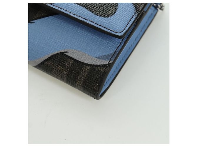 FENDI x FRGMT x POKMON Mini Ryu Schultergeldbörse aus Zucca-Canvas Auth 167075SM Braun Schwarz - Ansicht 16