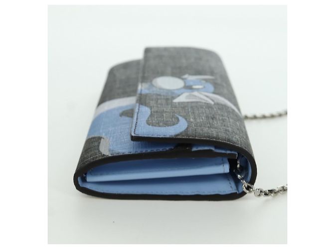 FENDI x FRGMT x POKMON Mini Ryu Schultergeldbörse aus Zucca-Canvas Auth 167075SM Braun Schwarz - Ansicht 4