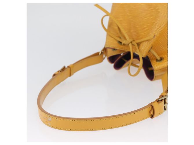 Noe LOUIS VUITTON Borsa a Spalla Petit Noé Epi Gialla M44109 LV Auth ka2883 Giallo - vista 7