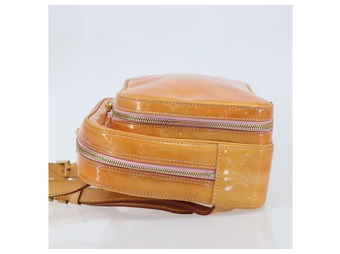LOUIS VUITTON Zaino Marley Monogram Vernis Rosa M91039 LV Auth LNZ301 - vista 4