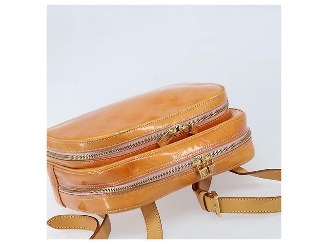 LOUIS VUITTON Zaino Marley Monogram Vernis Rosa M91039 LV Auth LNZ301 - vista 6