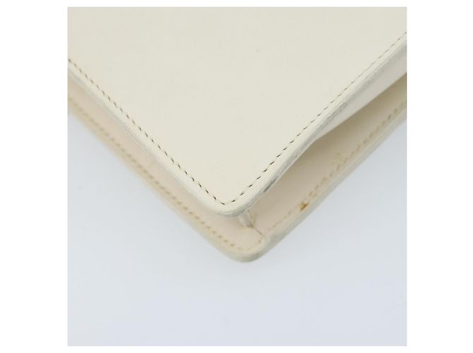 Borsa a spalla in pelle bianca e argento SAINT LAURENT Auth bs33774 Bianco - vista 16