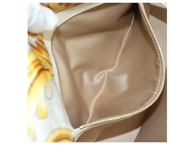Borsa Mamma Baguette in tela Zucca FENDI Fenderche VERSACE bianca Auth 173367SAM - vista 26