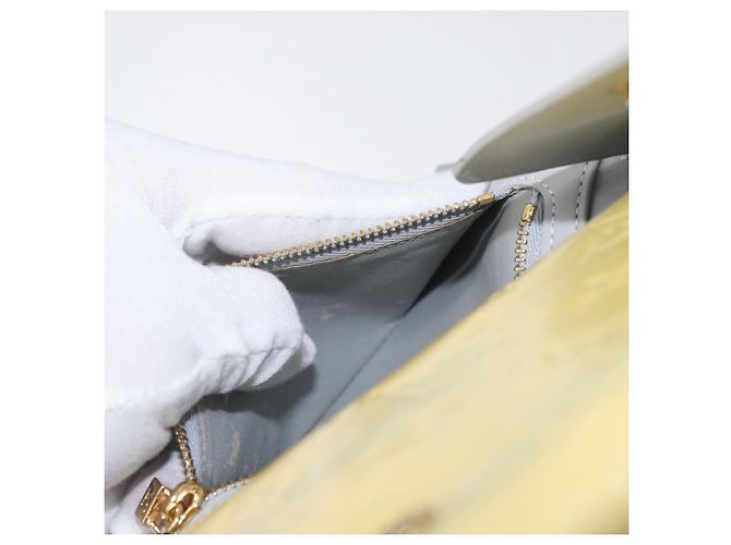 Portafoglio Walker Monogram Vernis LOUIS VUITTON Grigio M91031 LV Auth fm5209 - vista 11