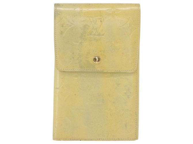Portafoglio Walker Monogram Vernis LOUIS VUITTON Grigio M91031 LV Auth fm5209 - vista 13