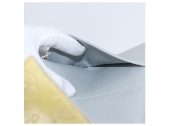 Portafoglio Walker Monogram Vernis LOUIS VUITTON Grigio M91031 LV Auth fm5209 - vista 20