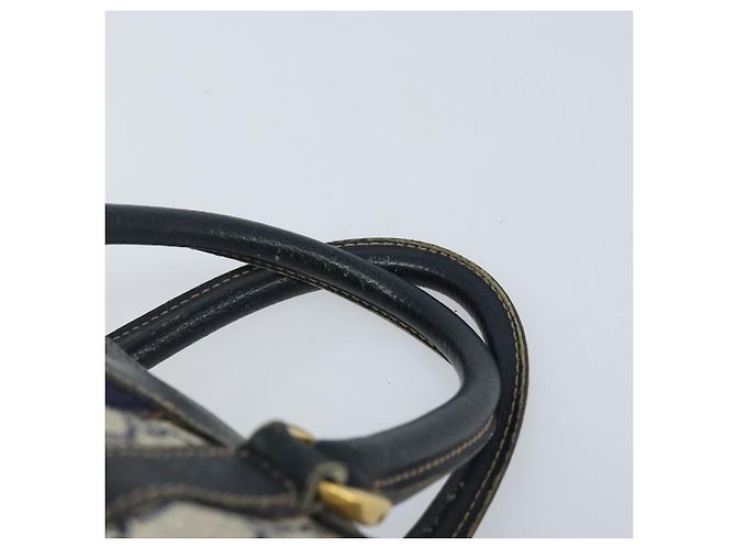 Borsa a mano GUCCI GG Supreme Sherry Line PVC Blu Navy Oro Rosso Auth 173870 D'oro - vista 8