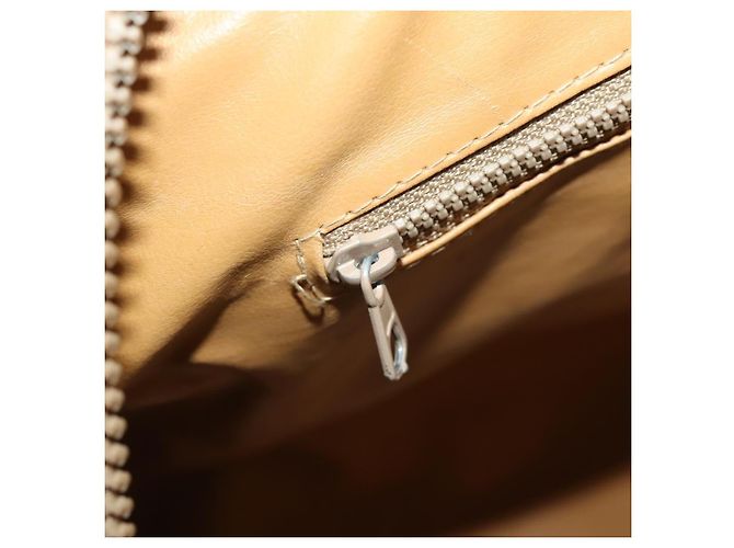 Céline Borsa Boston in tela Macadam CELINE in pelle PVC marrone e oro Auth ti3659 D'oro - vista 22