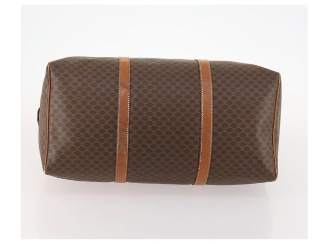 Céline Borsa Boston in tela Macadam CELINE in pelle PVC marrone e oro Auth ti3659 D'oro - vista 5