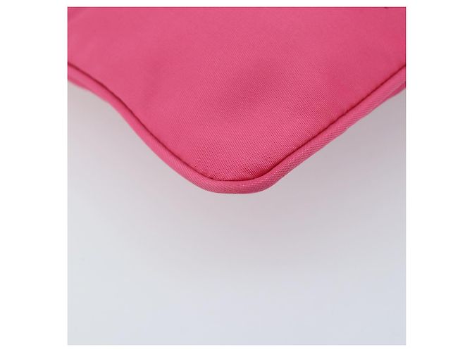 Ribbon Borsa a Spalla PRADA in Nylon Rosa Oro Auth ARZ034A D'oro - vista 14