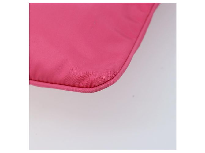 Ribbon Borsa a Spalla PRADA in Nylon Rosa Oro Auth ARZ034A D'oro - vista 15