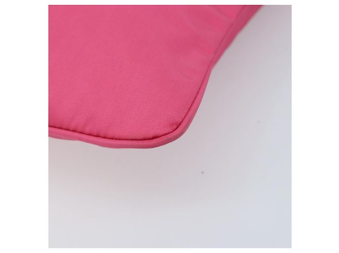 Ribbon Borsa a Spalla PRADA in Nylon Rosa Oro Auth ARZ034A D'oro - vista 9