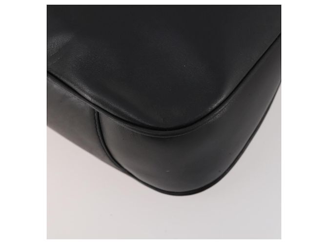 Borsa a Spalla in Pelle Gucci Bamboo 2way Nera Oro 001 1014 1577 Auth 172306 Nero D'oro - vista 17