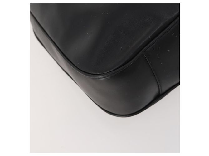 Borsa a Spalla in Pelle Gucci Bamboo 2way Nera Oro 001 1014 1577 Auth 172306 Nero D'oro - vista 18