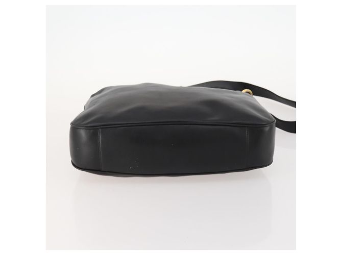 Borsa a Spalla in Pelle Gucci Bamboo 2way Nera Oro 001 1014 1577 Auth 172306 Nero D'oro - vista 5
