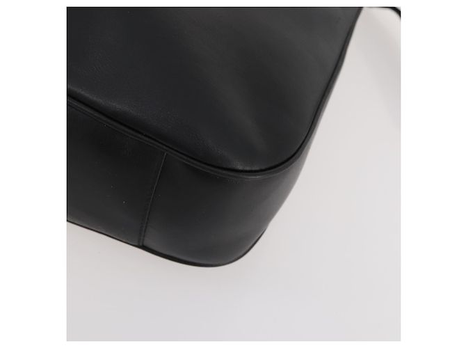 Borsa a Spalla in Pelle Gucci Bamboo 2way Nera Oro 001 1014 1577 Auth 172306 Nero D'oro - vista 9