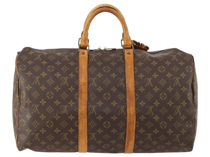 LOUIS VUITTON Borsa Boston Monogram Keepall 50 M41426 LV Auth 172759 Monogramma - vista 2