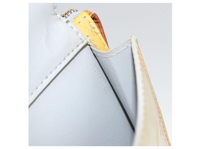 LOUIS VUITTON Bolsa de Accesorios Motto Monogram Vernis Gris M91030 LV Auth LNZ565 - vista 12
