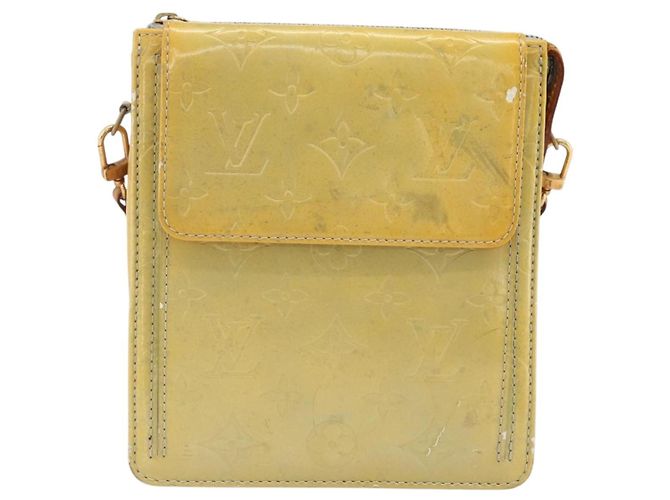 LOUIS VUITTON Bolsa de Accesorios Motto Monogram Vernis Gris M91030 LV Auth LNZ565 - vista 13