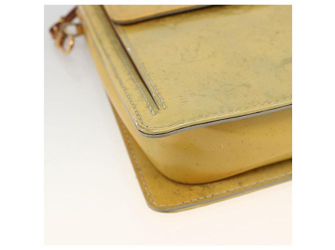 LOUIS VUITTON Bolsa de Accesorios Motto Monogram Vernis Gris M91030 LV Auth LNZ565 - vista 14