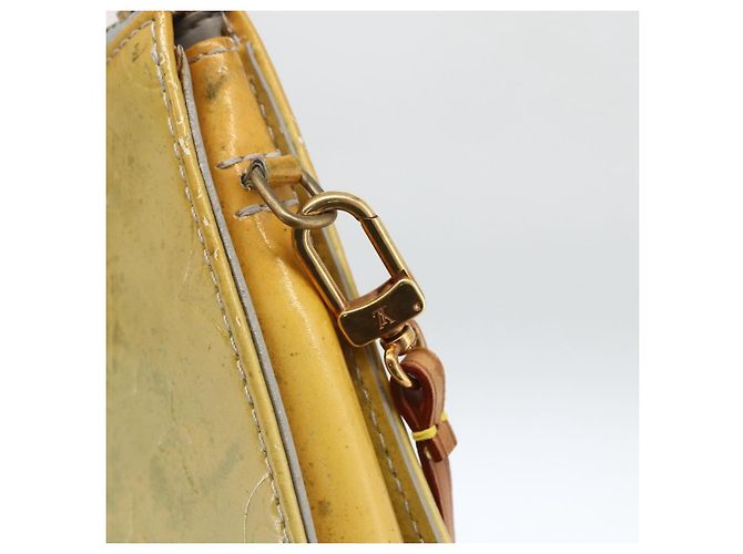 LOUIS VUITTON Bolsa de Accesorios Motto Monogram Vernis Gris M91030 LV Auth LNZ565 - vista 17