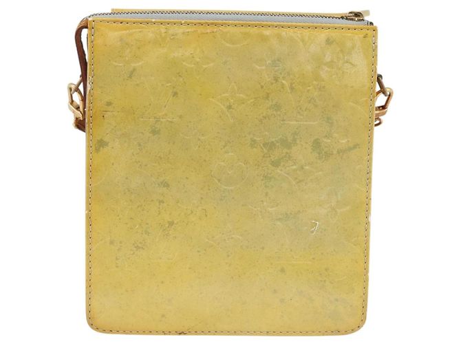 LOUIS VUITTON Bolsa de Accesorios Motto Monogram Vernis Gris M91030 LV Auth LNZ565 - vista 2