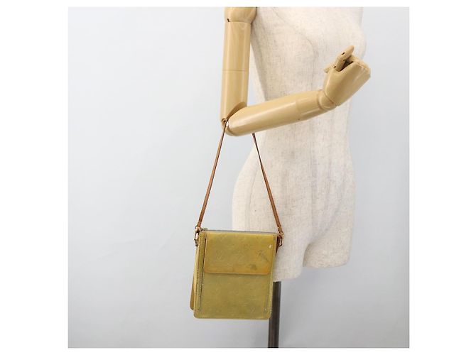 LOUIS VUITTON Bolsa de Accesorios Motto Monogram Vernis Gris M91030 LV Auth LNZ565 - vista 22