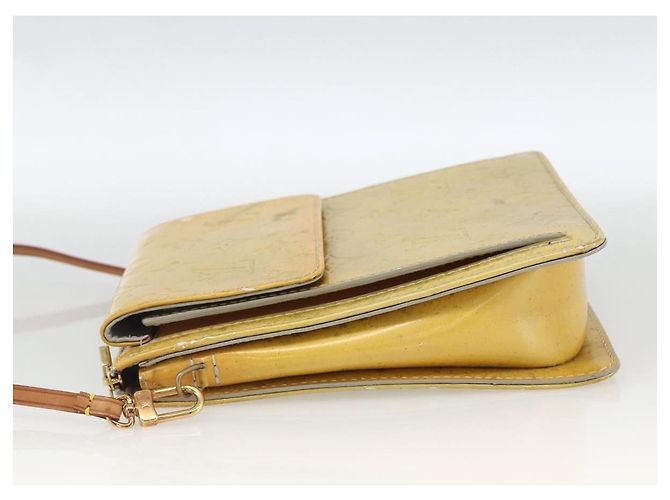 LOUIS VUITTON Bolsa de Accesorios Motto Monogram Vernis Gris M91030 LV Auth LNZ565 - vista 3